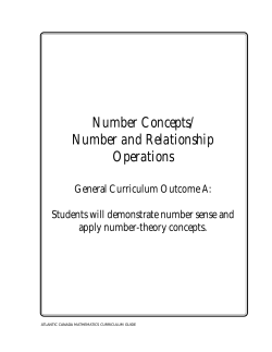 A: Number Sense