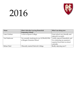 Liam Colohan I went to Epsom Collage. Great school