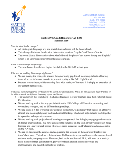 For more information please click here for the Honors for All FAQ.