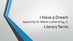 I Have a Dream Speech by Dr. Martin Luther King, Jr.