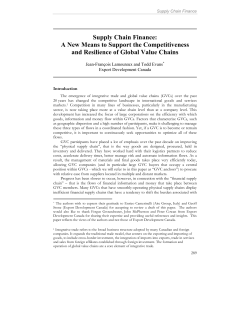 Supply Chain Finance: A New Means to Support