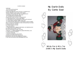 My Darlin Dolls By Connie Sixel