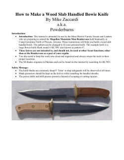 How to Make a Bowie Knife - Mesa Mountain Man Rendezvous