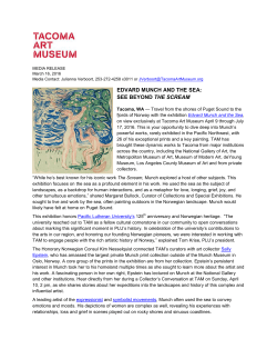 EDVARD MUNCH AND THE SEA: SEE BEYOND THE SCREAM