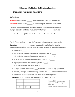 Lecture Handout - Ch19 (Electrochemistry_Part1)