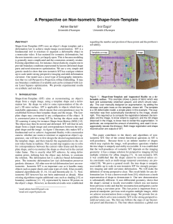 A Perspective on Non-Isometric Shape-from-Template