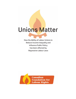 Unions Matter - Harvard Law School