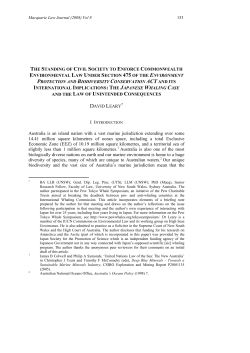 Australia is an island nation with a vast marine jurisdiction extending