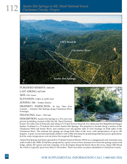 Austin Hot Springs in Mt. Hood National Forest Clackamas County