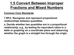 1.5 Convert Between Improper Fractions and Mixed