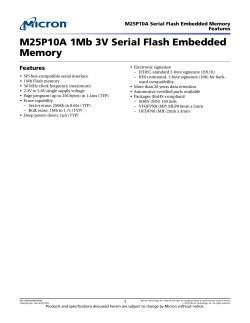 M25P10A Serial Flash Embedded Memory