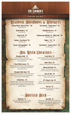 The Lookout Drink Menu