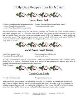 Holly-Daze Recipes from It`s A Stitch