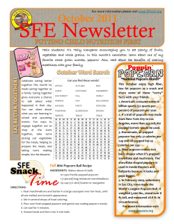 Nutrition Newsletter October 2011