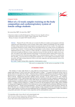 Effect of a 12-week complex training on the body - J