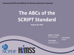 The ABCs of the SCRIPT Standard