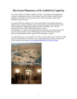 The Great Monastery in Captivity