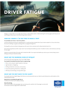 driver fatigue