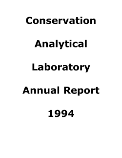 Annual Report 1994 - Smithsonian Institution