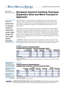 European Insurers Continue Overseas Expansion Drive