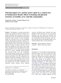 Thermal impact of a nuclear power plant in a coastal area in