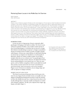 Monitoring Desert Locusts in the Middle East: An