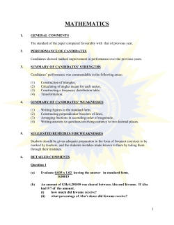 mathematics - WAEC Ghana