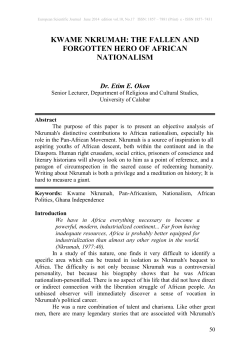 kwame nkrumah: the fallen and forgotten
