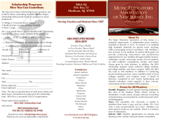 MEA Brochure - Music Educators Association of New Jersey