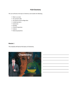 FS10 Chemistry
