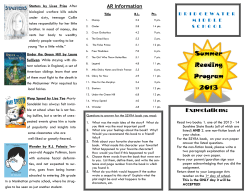 SSYRA Middle Grade List