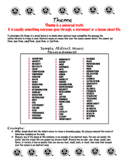 Theme is a universal truth. It is usually something