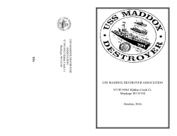 October 2016 Issue - uss maddox association