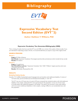 EVT-2 Bibliography