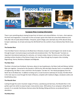European River Cruising Information