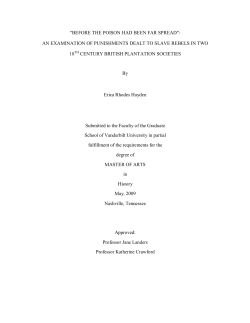 "before the poison had been far spread": an examination of