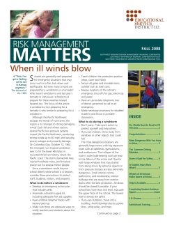 Emergency response plans, safe field trips, accident