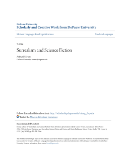 Surrealism and Science Fiction - Scholarly and Creative Work from