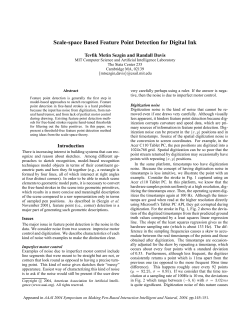 Scale-space Based Feature Point Detection for Digital Ink
