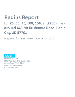 Population Radius Report