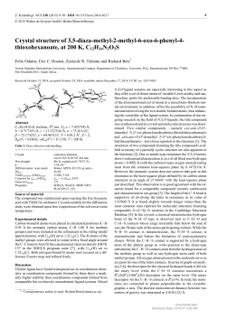 Crystal structure of 3, 5-diaza-methyl-2-methyl-6-oxo-6-phenyl