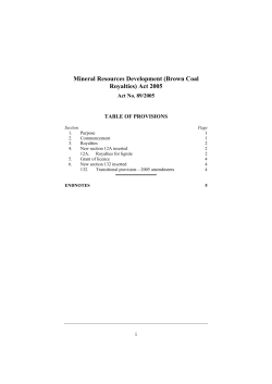 Mineral Resources Development (Brown Coal Royalties) Act 2005