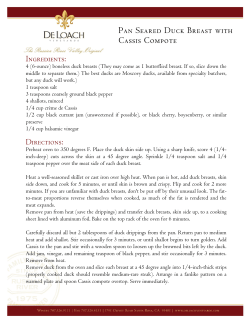 4 (6-ounce) boneless duck breasts (They may come as 1 butterflied