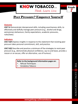 Peer Pressure? Empower Yourself