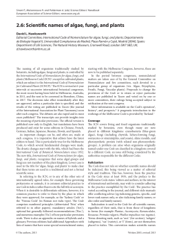 2.6: Scientific names of algae, fungi, and plants