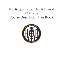 Huntington Beach High School 9th Grade Course