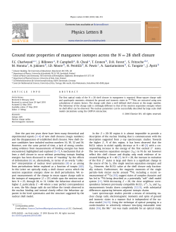 Ground state properties of manganese isotopes across the N