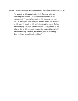 Donald Ewing of Wheeling, West Virginia says the following about