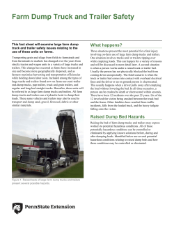 Farm Dump Truck and Trailer Safety