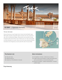 15 DAY | Spanish Sunsets